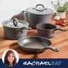 imageRachael Ray Cook  Create Nonstick Cookware Pots and Pans Set with Universal Lid 6 Piece  Gray