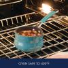 imageRachael Ray Cucina Nonstick Butter Warmer Hard Porcelain Enamel Aluminum 075Quart Agave Blue  16346Agave Blue