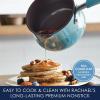 imageRachael Ray Cucina Nonstick Butter Warmer Hard Porcelain Enamel Aluminum 075Quart Agave Blue  16346Agave Blue