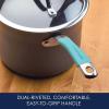 imageRachael Ray Cucina Hard Anodized Nonstick Sauce PanSaucepan with Lid 3 Quart Blue
