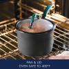 imageRachael Ray Cucina Hard Anodized Nonstick Sauce PanSaucepan with Lid 3 Quart Blue