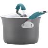 imageRachael Ray Cucina Hard Anodized Nonstick Sauce PanSaucepan with Lid 3 Quart Blue