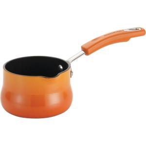imageRachael Ray Classic Brights Hard Enamel Nonstick 075Quart Butter Warmer Red GradientOrange Gradient