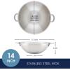 imageRachael Ray Professional Stainless Steel Compatible with All Cooktops Induction Ready Dishwasher and Metal Utensil Safe 10Inch Frying PanStainless Steel