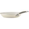 imageRachael Ray Cucina Ceramic Nonstick Frying PanSkillet Dishwasher Safe 14 Inch Open Fry Pan  Marine BlueAlmond