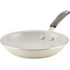 imageRachael Ray Cucina Ceramic Nonstick Frying PanSkillet Dishwasher Safe 14 Inch Open Fry Pan  Marine BlueAlmond