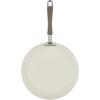 imageRachael Ray Cucina Ceramic Nonstick Frying PanSkillet Dishwasher Safe 14 Inch Open Fry Pan  Marine BlueAlmond