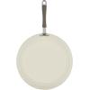 imageRachael Ray Cucina Ceramic Nonstick Frying PanSkillet Dishwasher Safe 14 Inch Open Fry Pan  Marine BlueAlmond