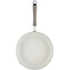 imageRachael Ray Cucina Ceramic Nonstick Frying PanSkillet Dishwasher Safe 14 Inch Open Fry Pan  Marine BlueAlmond