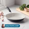 imageRachael Ray Cucina Ceramic Nonstick Frying PanSkillet Dishwasher Safe 14 Inch Open Fry Pan  Marine BluePeppercorn
