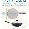 imageRachael Ray Cucina Ceramic Nonstick Frying PanSkillet Dishwasher Safe 14 Inch Open Fry Pan  Marine BluePeppercorn