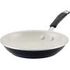 imageRachael Ray Cucina Ceramic Nonstick Frying PanSkillet Dishwasher Safe 14 Inch Open Fry Pan  Marine BluePeppercorn