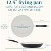 imageRachael Ray Cucina Ceramic Nonstick Frying PanSkillet Dishwasher Safe 14 Inch Open Fry Pan  Marine BluePeppercorn
