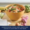 imageRachael Ray Tools and Gadgets Kitchen Prep Garbage Bowl with Lid Bench Scrape Veggie Peeler 4 Piece Food Prep Set  Marine BlueTurmeric