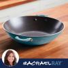 imageRachael Ray Cook  Create Nonstick Wok 14 Inch StirFry Pan  Agave BlueAgave Blue