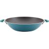 imageRachael Ray Cook  Create Nonstick Wok 14 Inch StirFry Pan  Agave BlueAgave Blue