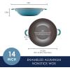 imageRachael Ray Cook  Create Nonstick Wok 14 Inch StirFry Pan  Agave BlueAgave Blue