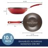 imageRachael Ray Cook  Create Nonstick Wok 14 Inch StirFry Pan  Agave BlueRed