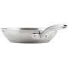 imageRachael Ray Professional Stainless Steel Frying PanSkillet Compatible with All Cooktops Induction Ready Dishwasher Safe 125 Inch Open Fry Pan  Stainless SteelStainless Steel