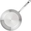 imageRachael Ray Professional Stainless Steel Frying PanSkillet Compatible with All Cooktops Induction Ready Dishwasher Safe 125 Inch Open Fry Pan  Stainless SteelStainless Steel