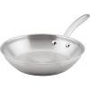 imageRachael Ray Professional Stainless Steel Frying PanSkillet Compatible with All Cooktops Induction Ready Dishwasher Safe 125 Inch Open Fry Pan  Stainless SteelStainless Steel