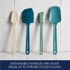 imageRachael Ray Tools and Gadgets Kitchen Utensil Set Small and Medium Spatulas and Scooped Spoonulas 4 Piece Set  MultiColor Sage Almond Agave and Marine BlueBlue Multi Color