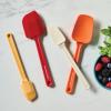 imageRachael Ray Tools and Gadgets Kitchen Utensil Set Small and Medium Spatulas and Scooped Spoonulas 4 Piece Set  MutiColor Red Orange Turmeric and AlmondRed Multi Color