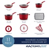image:imageRachael Ray 14753 11Piece Nonstick Cookware Set  Red