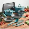 image:imageRachael Ray Cook  Create 11 Piece Aluminum Nonstick Cookware Set Agave Blue
