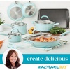 image:imageRachael Ray Create 13 Piece Delicious Aluminum Nonstick Pots and Pans Light Blue