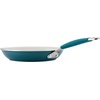 image:imageRachael Ray Cucina Ceramic Nonstick Pots and Pans Set with Saucepans Frying Pans Stockpot Lids and Pan Protectors 10 Piece Non Stick Cookware Set Dishwasher Safe  Turmeric YellowMarine Blue