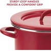 image:imageRachael Ray Cucina Nonstick Cookware Set 12 Piece Cranberry Red  Rachael Ray Create Delicious Stock Pot 12 Quart Red