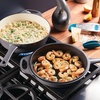 image:imageRachael Ray Enameled Cast Iron 3in1 Dutch Oven with SkilletSaute Combo 4 Quart GrayGray