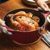 image:imageRachael Ray Enameled Cast Iron 3in1 Dutch Oven with SkilletSaute Combo 4 Quart GrayRed