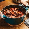 image:imageRachael Ray Enameled Cast Iron 3in1 Dutch Oven with SkilletSaute Combo 4 Quart GrayTeal
