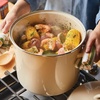 image:imageRachael Ray EnamelonSteel Induction Stockpot with Lid 12Quart AlmondAlmond Cream