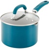 image:imageRachael Ray 12020 Create Delicious Nonstick Sauce Pan  Saucepan with Straining and Lid 3 Quart  Teal ShimmerTeal Shimmer