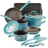 image:imageRachael Ray Cook  Create 11 Piece Aluminum Nonstick Cookware Set Agave Blue