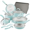 image:imageRachael Ray Create 13 Piece Delicious Aluminum Nonstick Pots and Pans Light Blue