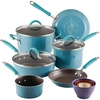 image:imageRachael Ray Cucina 14Piece Nonstick Cookware and Measuring Cup Set Agave Blue 17214