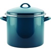 image:imageRachael Ray EnamelonSteel Induction Stockpot with Lid 12Quart AlmondMarine Blue