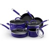 image:imageRachael Ray Porcelain Nonstick Cookware 10Piece Cookware Set BlueBlue
