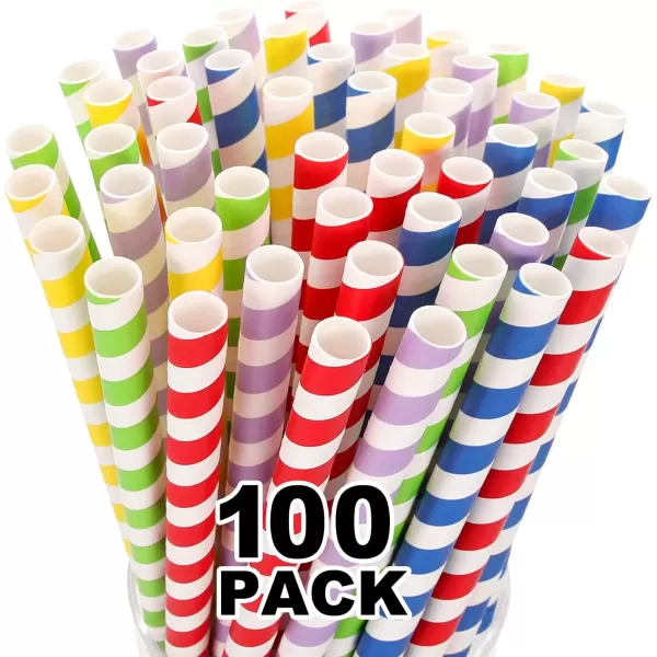 image100 Pack Extra Wide Paper Smoothie Boba Straws  10 mm Wide Biodegradable Straws for Bubble Tea Tapioca Boba Pearls Milkshakes Jumbo Drinks  Shower Wedding Party Supplies Decorations