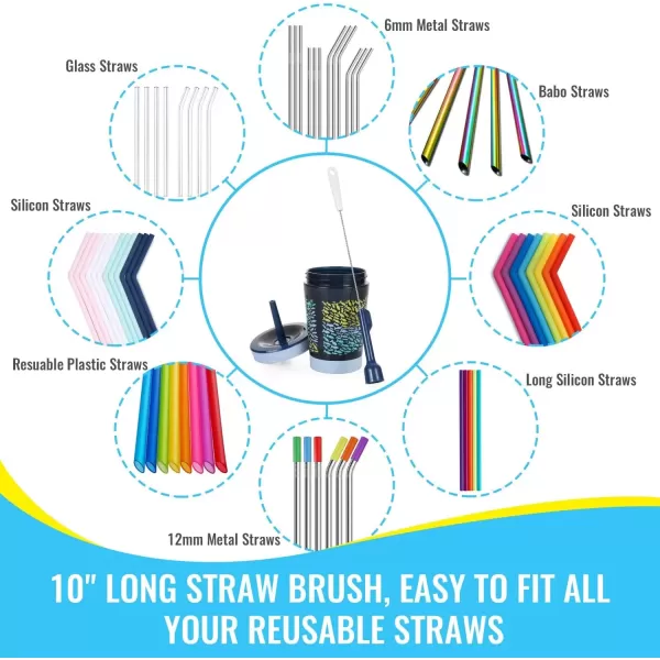 image14 Silicone Bottle Brush  Cleaning Set for Sports Water Bottle Baby Bottles Tumbler Drinking Glasses Vase