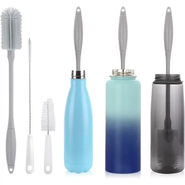 image14 Silicone Bottle Brush  Cleaning Set for Sports Water Bottle Baby Bottles Tumbler Drinking Glasses Vase