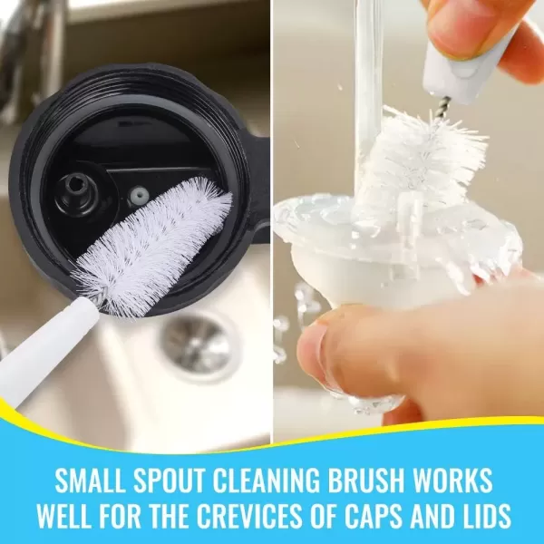 image14 Silicone Bottle Brush  Cleaning Set for Sports Water Bottle Baby Bottles Tumbler Drinking Glasses Vase