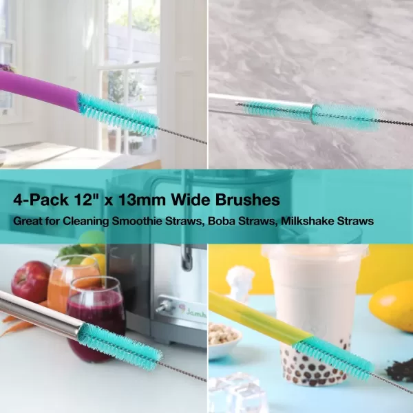 image16 Pcs Straw Cleaner Brush Multiple Size Brush Cleaner for All Straws on Tumbler Water Bottle Sippy Cup and Pipes Tubes or Pet Water Fountain