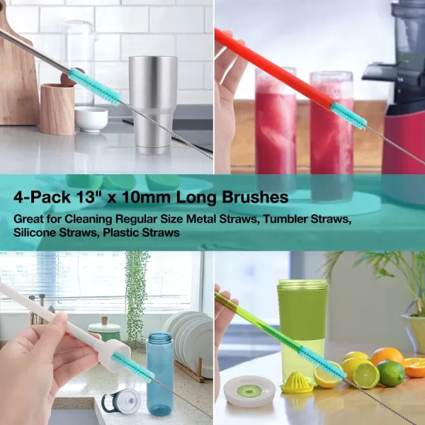 image16 Pcs Straw Cleaner Brush Multiple Size Brush Cleaner for All Straws on Tumbler Water Bottle Sippy Cup and Pipes Tubes or Pet Water Fountain
