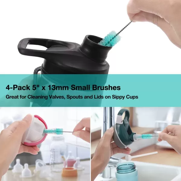 image16 Pcs Straw Cleaner Brush Multiple Size Brush Cleaner for All Straws on Tumbler Water Bottle Sippy Cup and Pipes Tubes or Pet Water Fountain