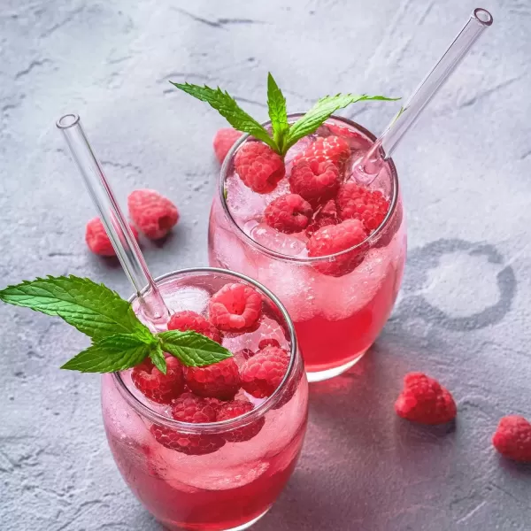 image8 Pack Reusable Glass Drinking Straws  10quot x 10 mm  Smoothie Straws for Milkshakes Frozen Drinks Smoothies Bubble Tea  Environmentally Friendly